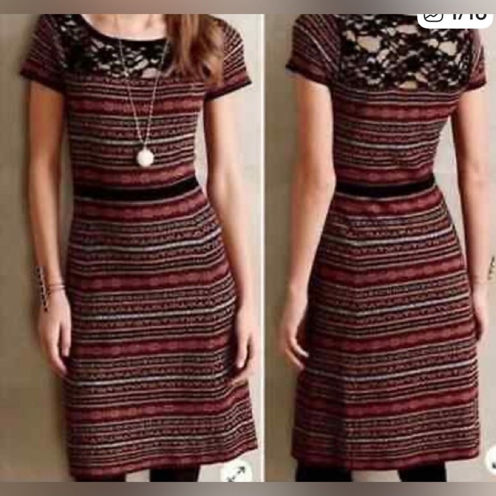 NWT Anthropologie Fairisle Sweater Dress by Sparrow - Size XL